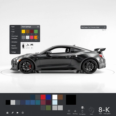 Car customization trend illustration
